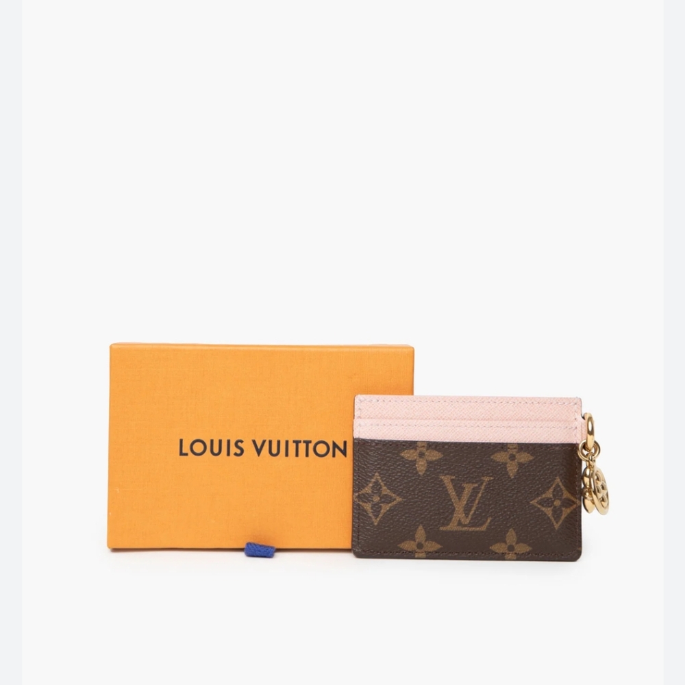 Louis Vuitton Charms Pink and Brown Card Holder - Picture 10 of 12